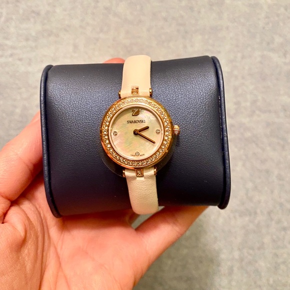 Swarovski Aila Mini Dressy Watch- Rose Gold/White main image 7